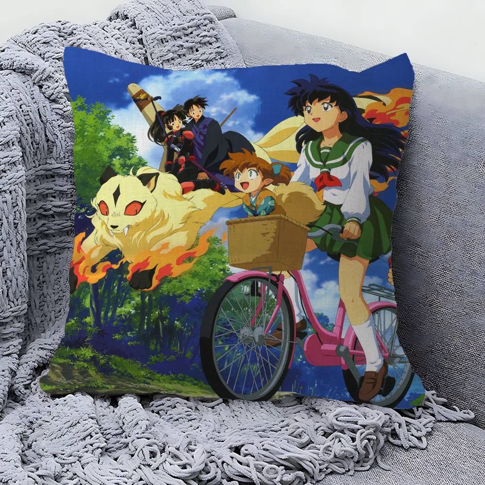 IInuyasha Anime Cushion Cover Polyester Sofa Cushions Decorative Throw Pillows Home Decoration Pillowcover