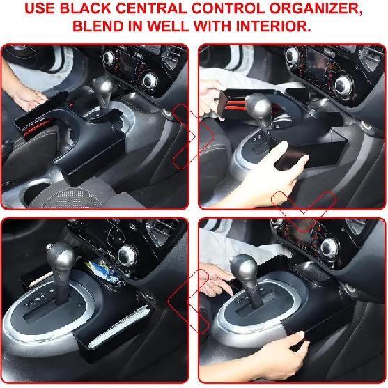 1PCS ABS Center Console Gear Shift Organizer Tray For Nissan Juke 2011-2019 Car Armrest Storage Box For Nissan Juke 2020-2024