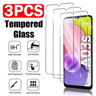 3PCS Tempered Glass For Samsung Galaxy A03 A05S A07 A06 A11 A15 A17 A12S A13 A14 A16 4G 5G Screen Protector Film