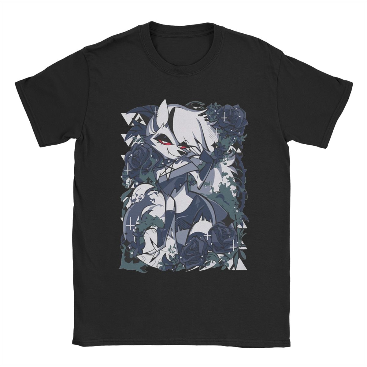 

Men T-Shirts Cartoon Helluva-Boss Loona Novelty 100% Cotton Tees Short Sleeve T Shirts O Neck Clothing Party 5XL різнокольоровий
