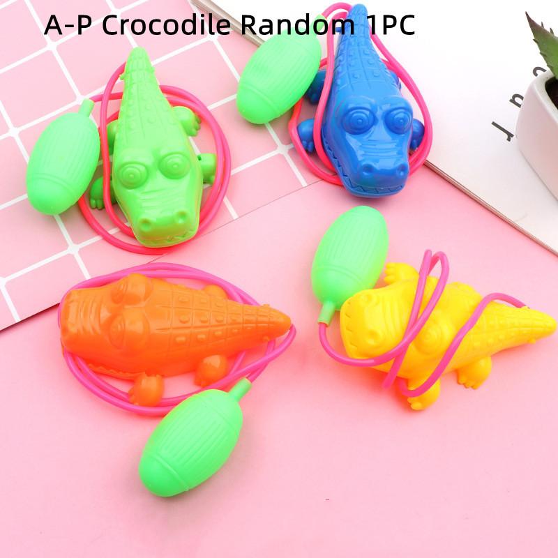 Nostalgic Toys Air Pressure Jumping Frog New Children'S Horse Wire-Controlled Airbag Blow Molding Will Jump Frog Animal Toy