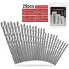 10/20/25Pcs Drill Bit Round Shank Change Woodworking Tool Hss High Speed Steel Titanium Coated Twist Drill Bits Set