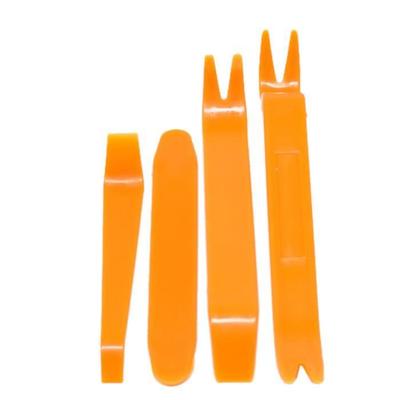 Trim Removal Tools - Automotive Car Door Clip Panel Kits - Yellow - 4 PCS - Durable