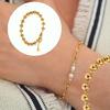 Classical Round Bead Stainless Steel Bracelet Sophisticated Wristband Jewelry For Daily Wear And Special Event