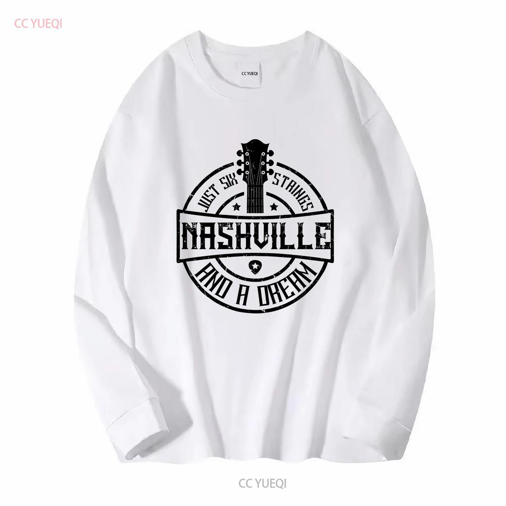 Music Nashville with Nashville Six Strings and a Dream Guitar T shirt Vintage Design Premium Comfort Ideal for Enthusiasts