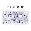100Pcs Sew On Plactic Eyes Movable Black and White Assorted Size Kids DIY Craft Making Material
