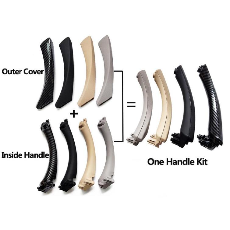 LHD Top Quality Interior Plastic Door Pull Handle with Cover Trim Full Set For BMW 3 Series E90 E91 316 318 320 325 328i