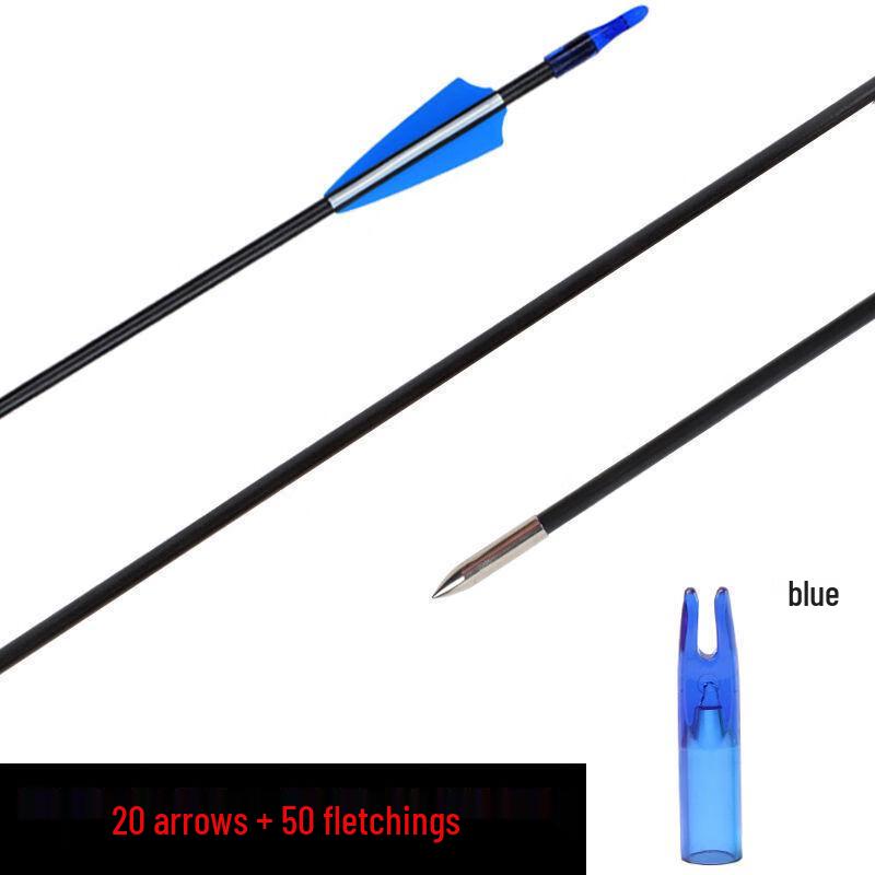 WEZHO 6mm Fiberglass Archery Arrows for Recurve Bows