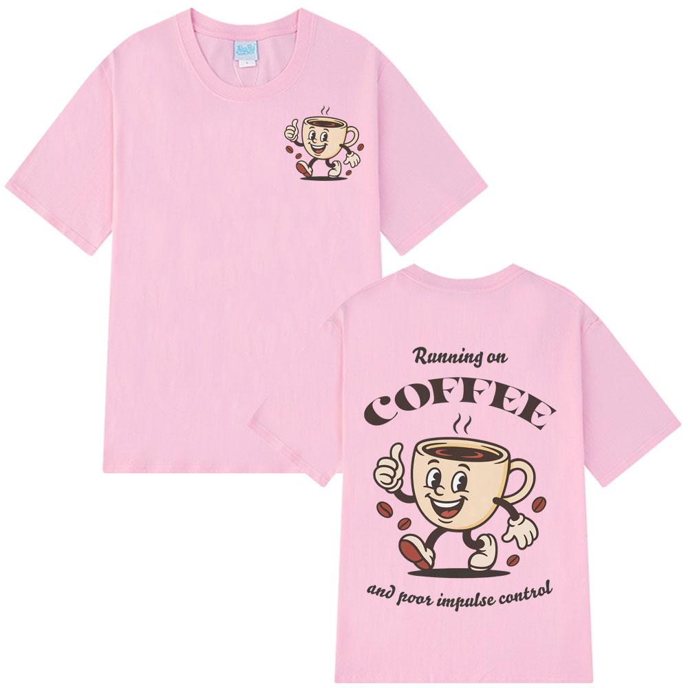 Funny Coffee Vintage Graphic Tees Summer Shortsleeved Loose Casual Tshirt Unisex Unisex Fashiona Highquality Tshirts Tops