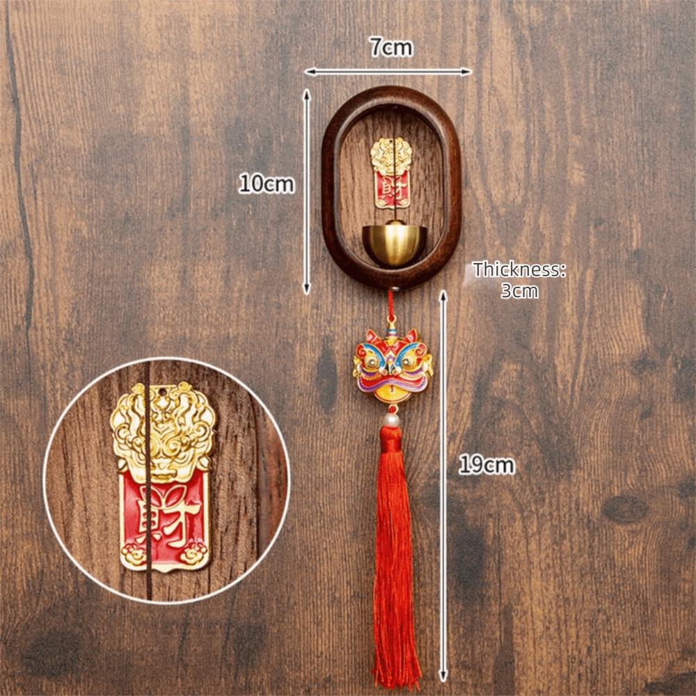Retro Wooden Wind Chimes Magnetic Hanging Door Chime Dopamine Doorbell Home Decoration