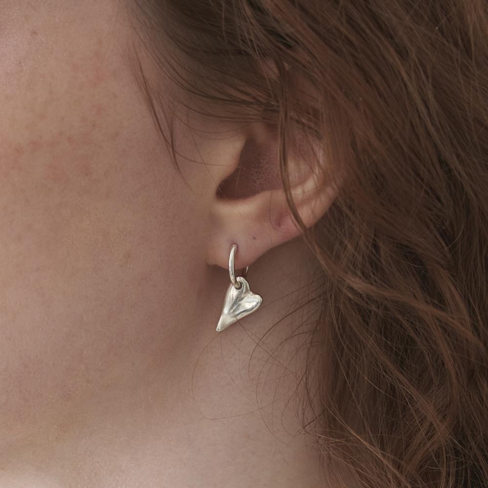 Still Instant Heart Greenery - Earring 09