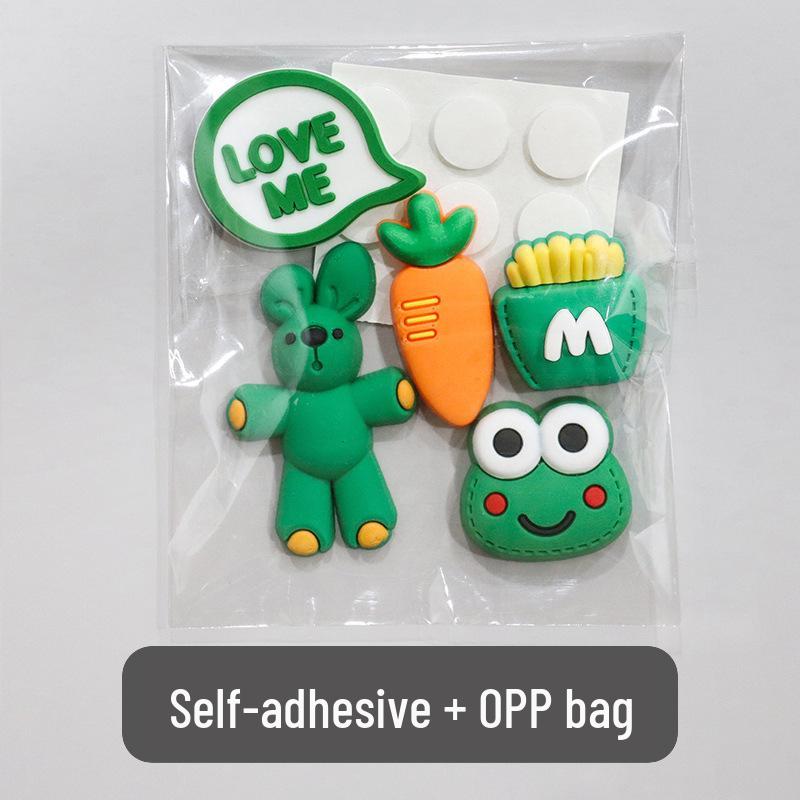 3D Cartoon Water Cup Sticker: Soft Glue Decoration, Mixed Style DIY, No-Trace Adhesive, Cute Phone Case, Refrigerator Magnet