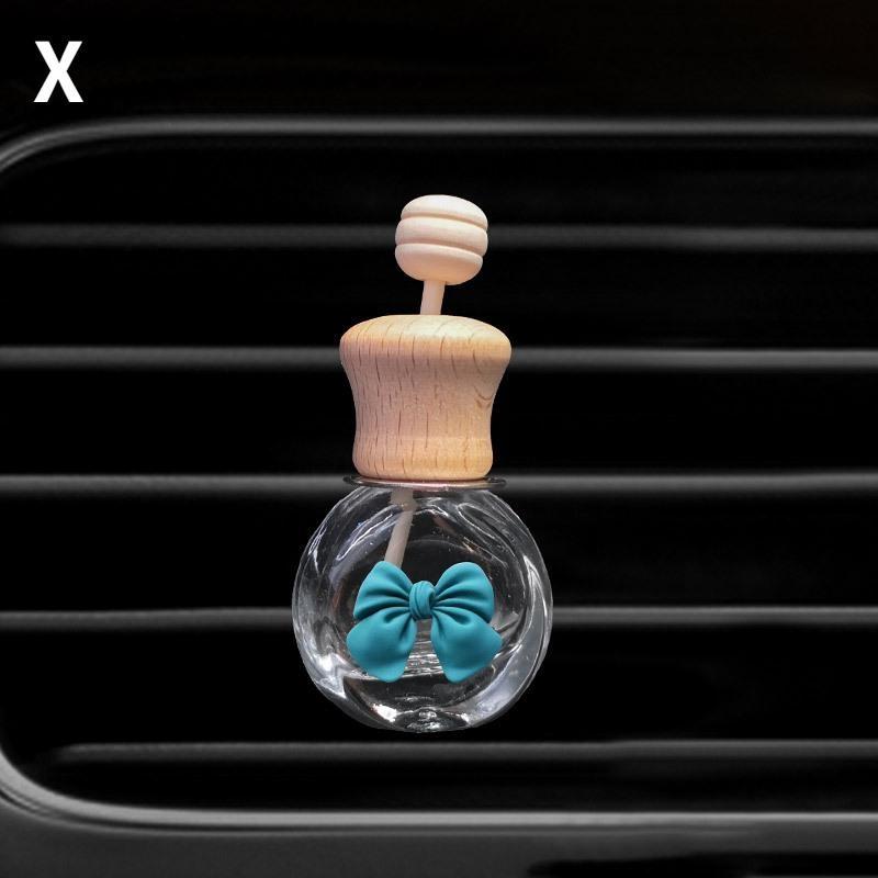 

Мультяшный автомобильный воздуховыпускной флакон для духов, автомобильная бутылка для ароматерапии, деревянная милая бутылка эфирного масла, милые украшения для автомобиля, аксессуары