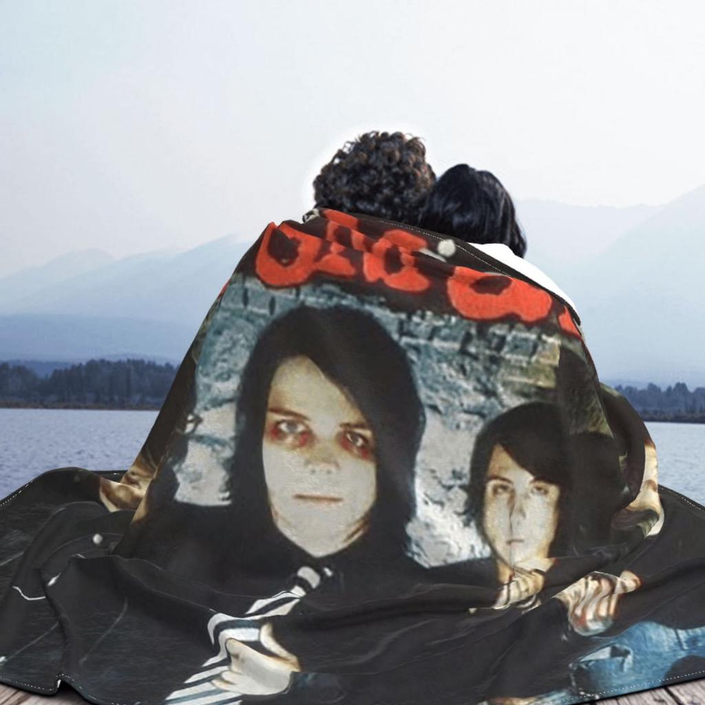 Gerard Way MCR Blankets Soft Warm Flannel Throw Blanket Plush for Bed Living Room Picnic Travel Home Sofa