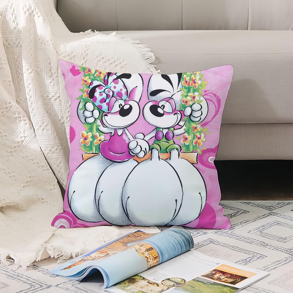 Cartoon Cute D-Diddl Pillow Case Office Cushions Suitable For Sofa Car Bedroom Decorative Cushion Cover