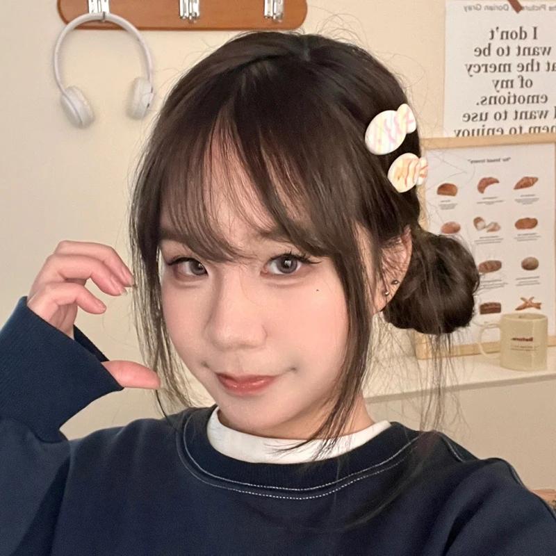 Colorful Little Fish Hair Clip Set Sweet and Girlish Cute Bangs Side Clips Versatile Student Hairpin Cartoon Hair Accessories