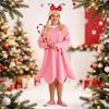 Christmas Cindy Cosplay Costume for Adults Pink Dress Halloween Party Outfit