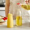 500ml Glass Oil Bottle Tank Automatic Cap and Leakproof Olive Oil Dispenser Camping BBQ Baking Soy Sauce Container Pot Jar Bottl