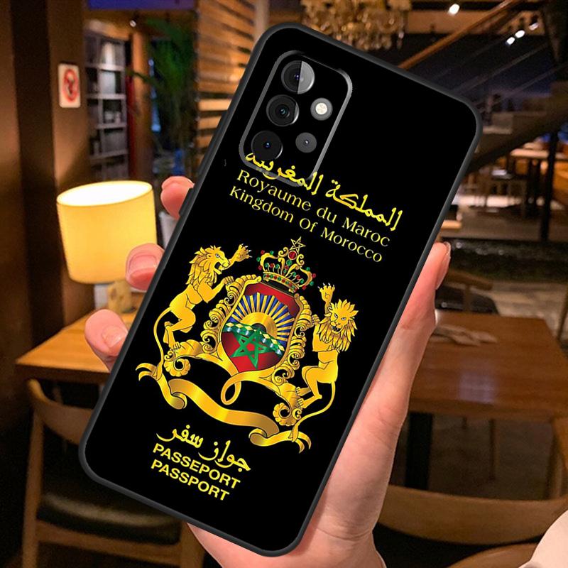 Morocco Flag Coat Of Arms Symbol Case For Samsung Galaxy A26 A16 A06 A55 A35 A15 A32 A12 A22 A52 A54 A34 A14 A56 A36 A13 A53