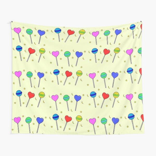 Lollipop Tapestry Colorful Candy Decorative Room Wall Tapestry Kawaii Cute Kids Tapestries Wall Hanging for Bedroom Living Room