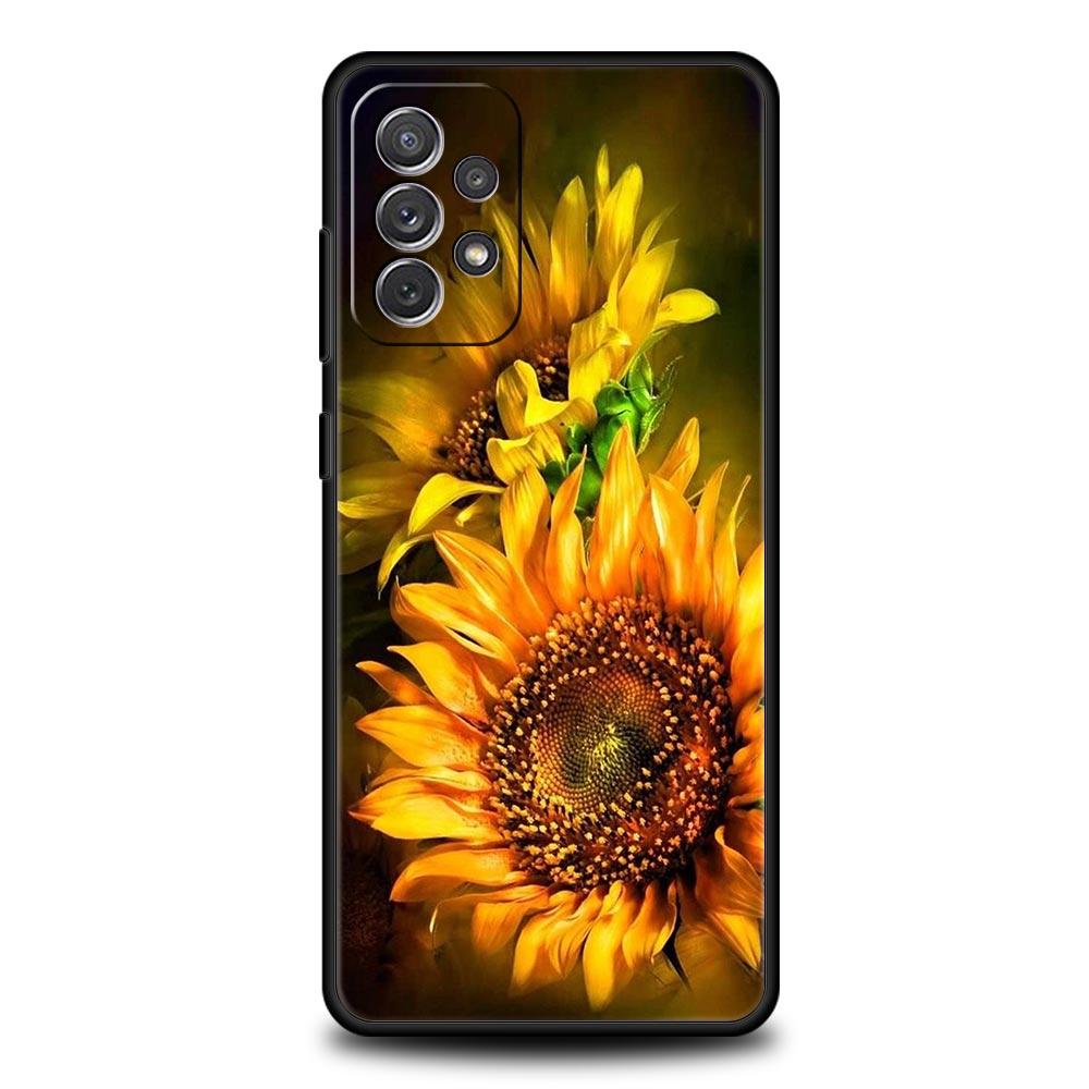 Sunflower Phone Case For Samsung Galaxy A17 A07 A55 A35 A25 A15 A05s A33 5G A31 A23 A21s A13 A41 A73 A53 A51 A71 A03s S10 Cover