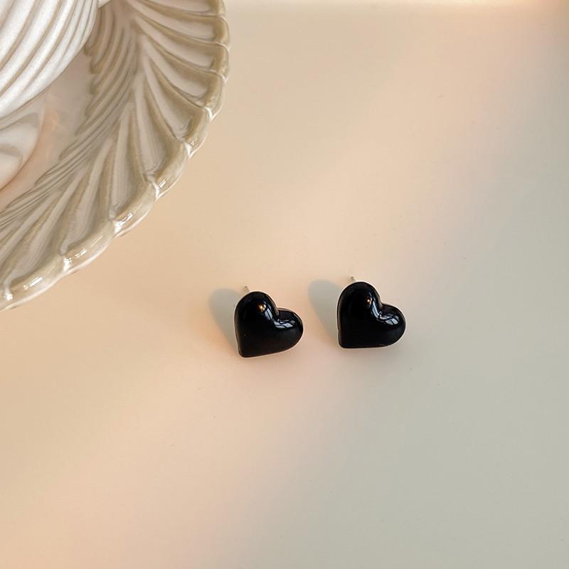 

925 Silver Needle 3D Heart-shaped Earrings For Women Lovely Earrings