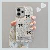Applicable to opporeno15pro mobile phone case anti-drop belt hanging chain OPPOreno15 niche set polka dot bow