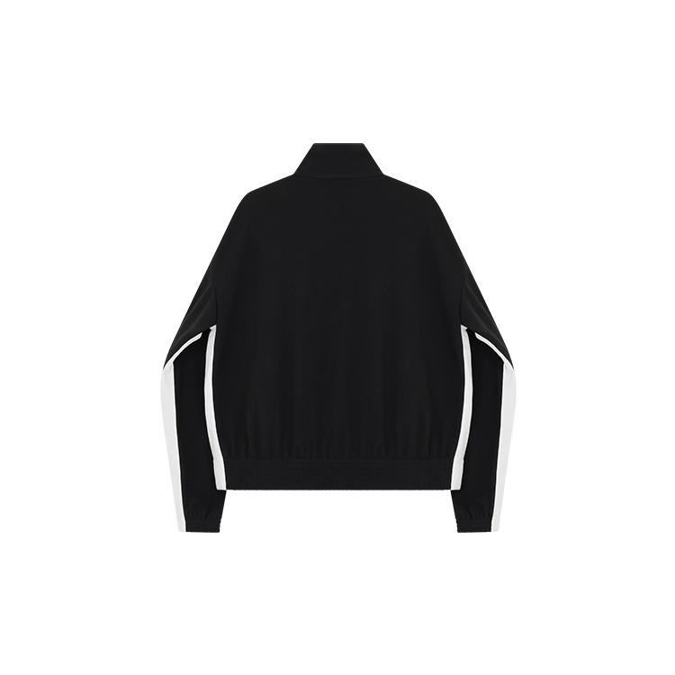 We11done Ss25 High Street Style Letter Print Stand Collar Zipper Spring Autumn Jacket Unisex Jacket WD-TJ0-25-837-U-BK