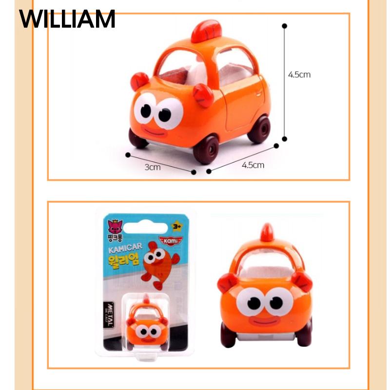 Pinkfong Babyshark Mini Metal Car Pinkfong Daddy Mommy Baby William