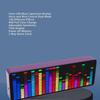 LED Music Spectrum Analyzer, 5VUSB Music Voice Rhythm Spectrum Display, 384 LEDs Clock 20 Dynamic 7 Colors RGB Colorful 1624 Segment Rhythm Light
