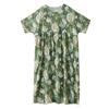 Short Sleeve Plus Size Cotton Vintage Floral New In Dresses for Women Casual Loose Long Summer Dress
