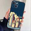 T-Russian Dolls Matryoshka Phone Case For iPhone17,16,15,14,13,12 Plus,Max Soft Silicone Black Cover
