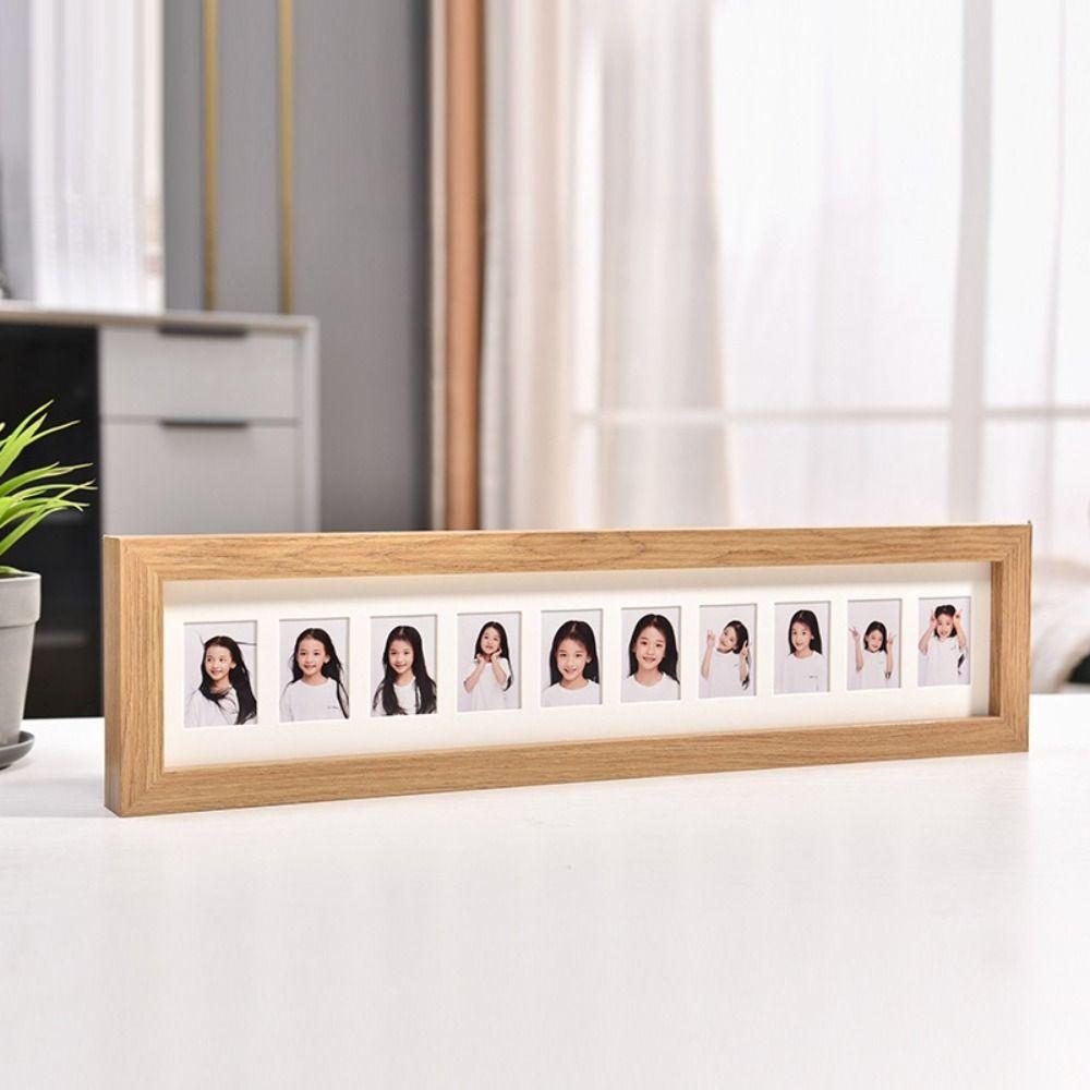 Mini Baby Growth Photo Album Frame Wooden Memorial Photo Frame Picture Frames Home