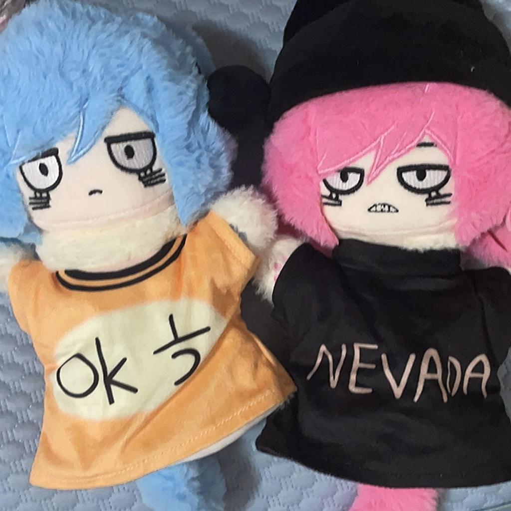 Ranfren Randall'S Vriend Nyen Nyon Fan-Made Echte Pluche Handpop Pop Schattig Anime Meisje Cadeau Vakantie Verrassing Verzamelaar