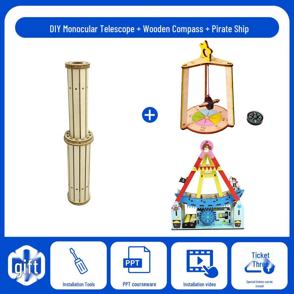 DIY Galileo Telescope Model: Children's Educational Science Experiment Set