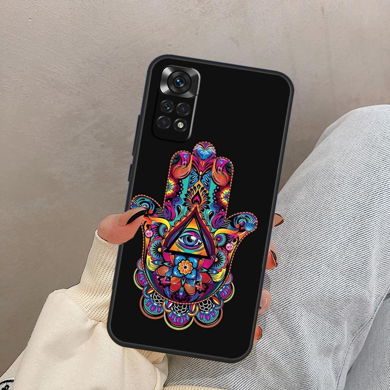 Hamsa Hand Of Fatima For Xiaomi Redmi Note 13 10 12 11 14 15 Pro Plus Case Cover For Redmi 15 13C 12C 14C 10C 15C