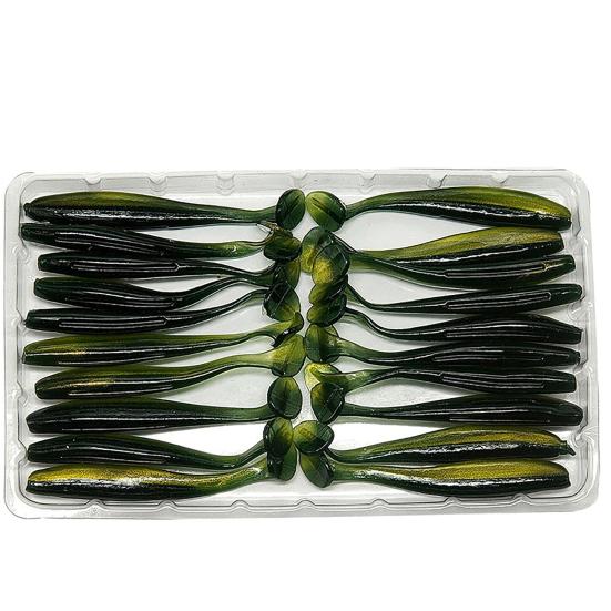 20 Stücke 5,5 cm Leuchtende Gefälschte Weiche Silikon Künstliche Köder Wobbler Fisch Schwimmen Köder