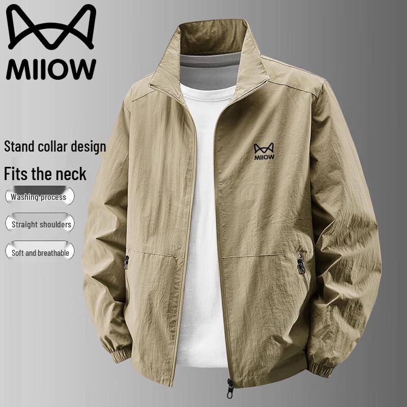 

Mao Ren Men s Stand Collar Casual Work Jacket 3XL