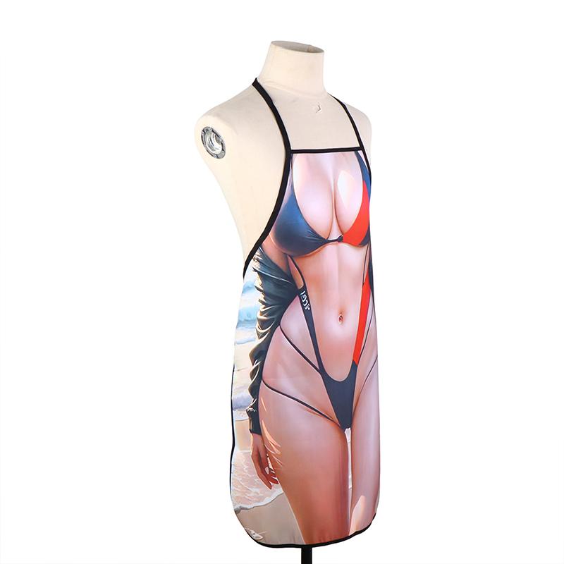 Sexy Women'S Apron Fun Single Party Gift Universal Male And Female Chefs Bbq Kitchen Novelty Apron