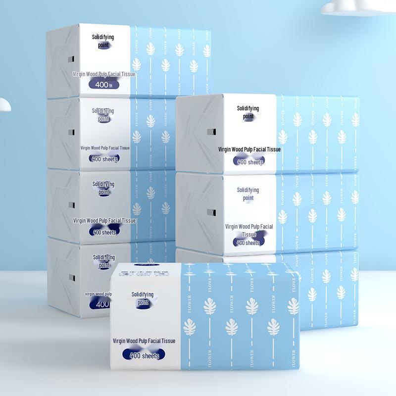 Tissue Box: 30 Large Packs, 400 Sheets Each - Suitable for Household and Baby Use