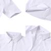 School Short Square Shirt With Pocket [Sharphon] Girls' Shirt, Sleeve, Collar, Plain, Cotton, Top,