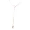 Les Trésors De Lily [C9388] - Gray 'Biwa' Silver Necklace