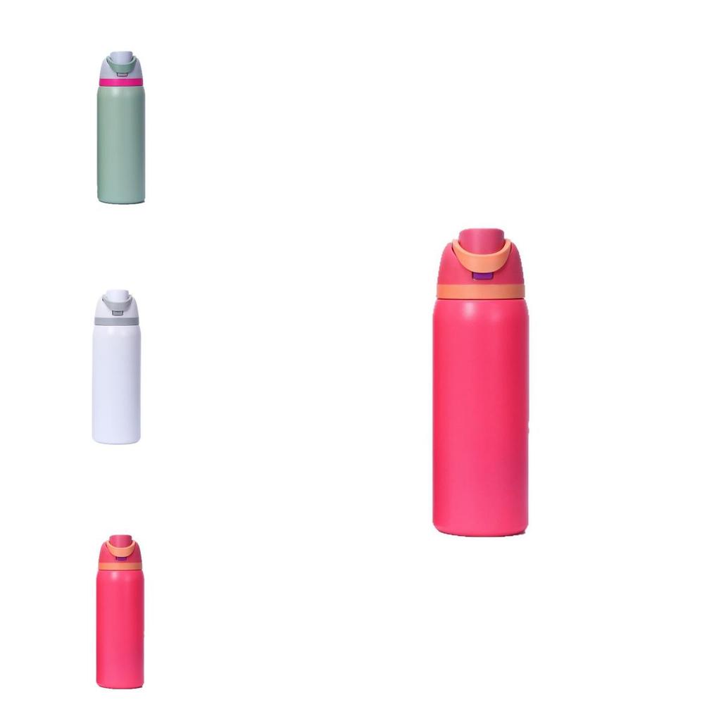 Owala Color Blocked Portable Stainless Steel Insulated Cup With Dual Drinking Ports For Outdoor Sports Use