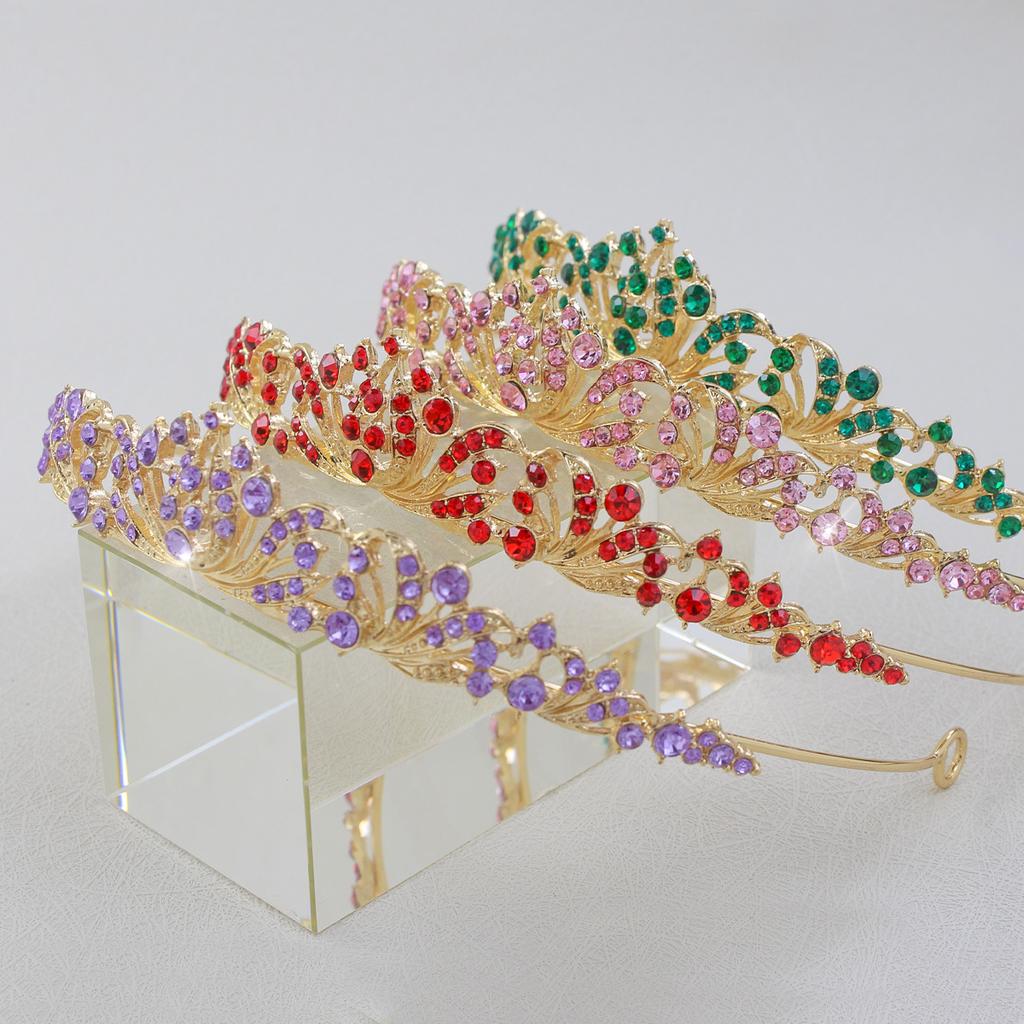 High-End European Crystal Queen Bridal Headgear Crown Princess Crown Wedding Hair Accessories Wedding Dress High-End Sense Accessories