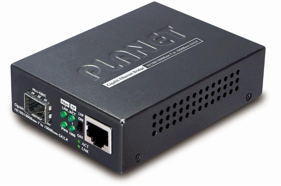 

PLANET to Media Converter 1000BASE-T 1000BASE-X (mini-GBIC SFP) GT-805A