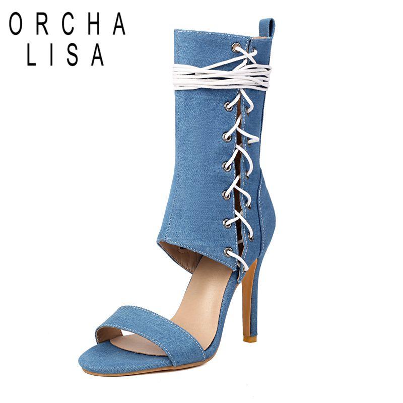 New Design Female Sandals Zipper Lace Up Stiletto 10.5cm Peep Toe Large Size 45 46 47 48 Fashion Dating Party Shoes