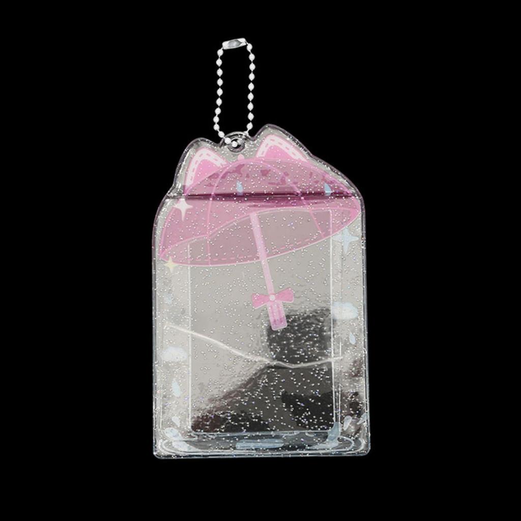 Creative Umbrella PVC Photocard Holder Idols Photo Frame Cute Sweet Card Display Desktop Decor Card Sleeve
