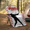 Baseball Theme Printed Blanket - Perfect for Couch, Bed, Travel & Outdoor Use | Machine Washable, Cozy & Durable.