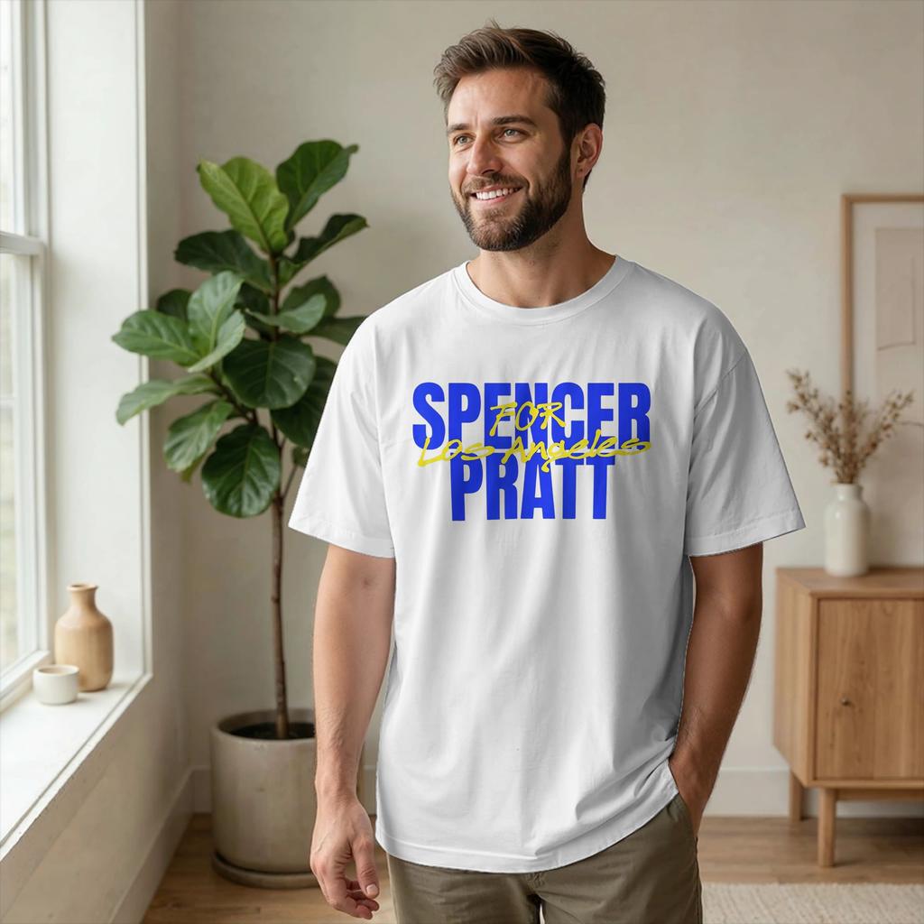 Spencer Pratt for Mayor of Los Angeles T Shirts Men Cotton Funny T-Shirt O Neck Tees Short Slee