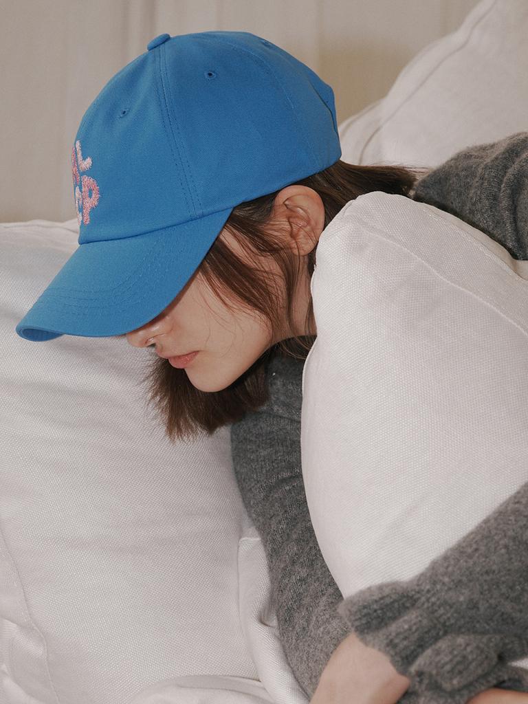 Olinkeompeulliteu [Unisex] Alcp Sketch Ball Cap (Blue)